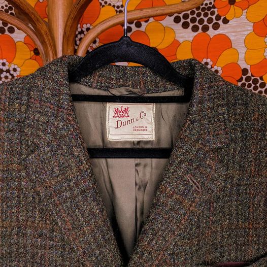 1940's Vintage Wool Men's Tweed Coat