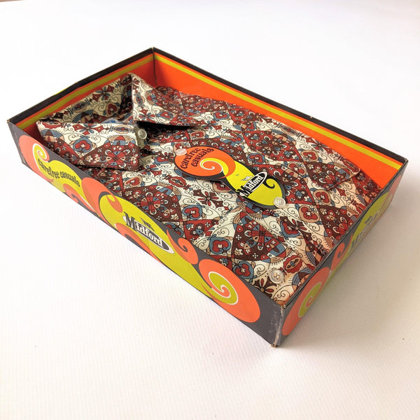 1970's Vintage Paisley Shirt Deadstock - Style #5 Kitsch Vintage