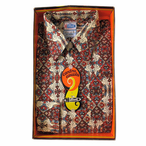 1970's Vintage Paisley Shirt Deadstock - Style #5 kitsch-vintage.myshopify.com