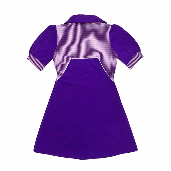 1960's Vintage Purple Mod Mini Dress