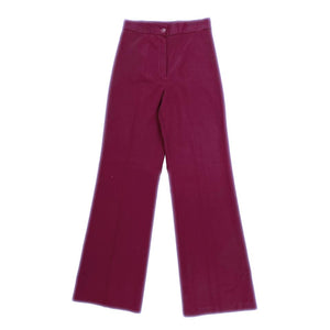 1970's Vintage Deadstock Maroon Flared Pants