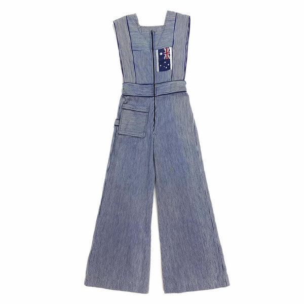 1970's Vintage Australian Environmentalist Flared Overalls