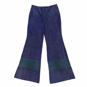 1970's Vintage Blue Denim Bell-bottoms