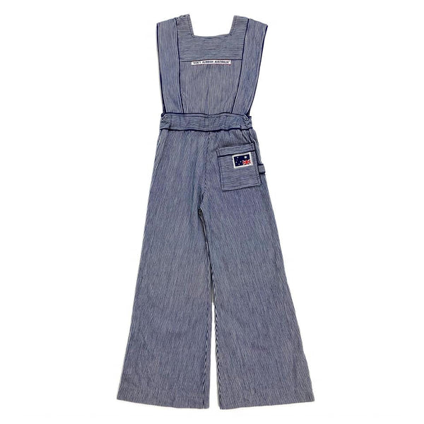 1970's Vintage Australian Environmentalist Flared Overalls