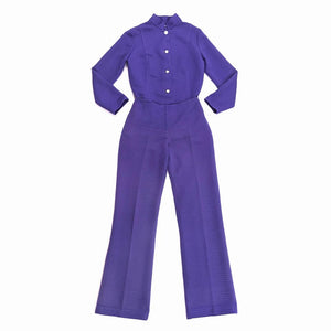 1960's Vintage Purple Top and Pants Set