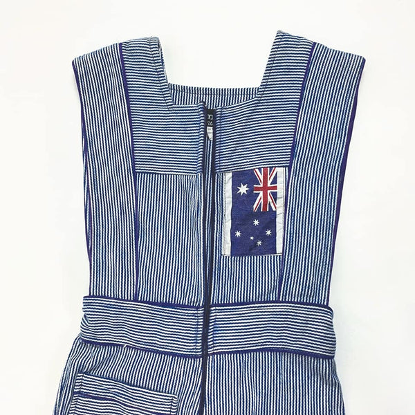 1970's Vintage Australian Environmentalist Flared Overalls