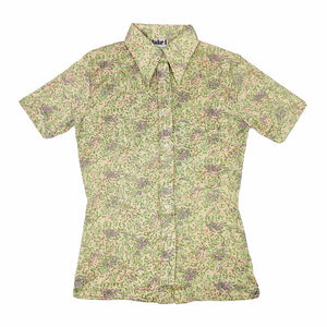 1970's Vintage Deadstock Floral Nylon Shirt #1