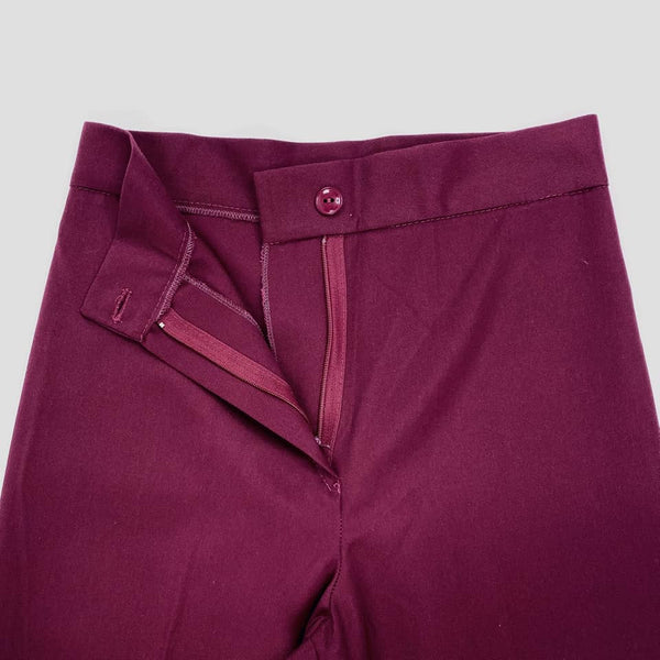 1970's Vintage Deadstock Maroon Flared Pants